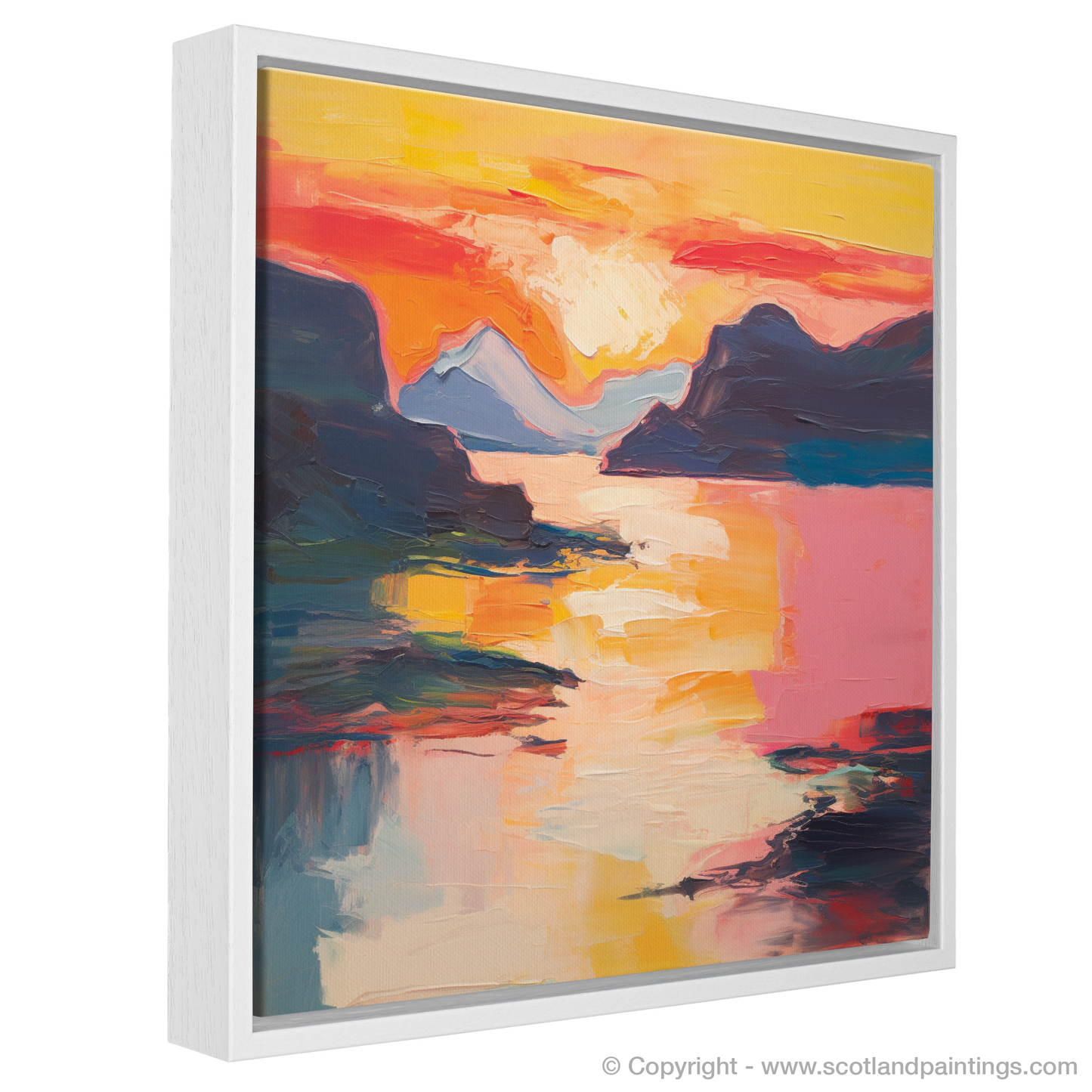 Sunset Serenade at Shieldaig Bay: An Abstract Symphony