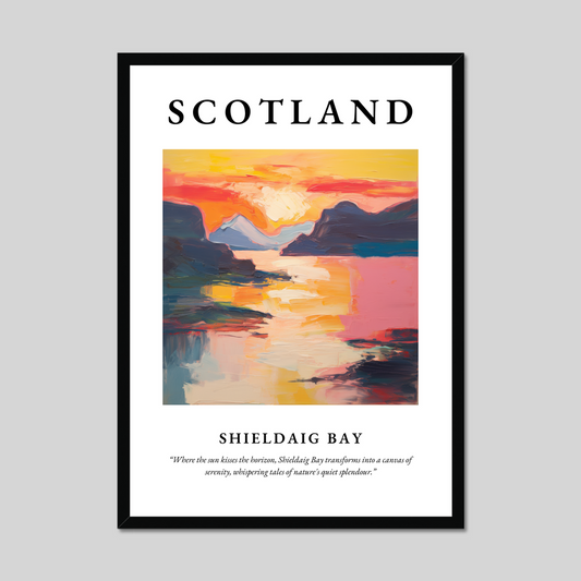 Poster of Shieldaig Bay, Scotland.