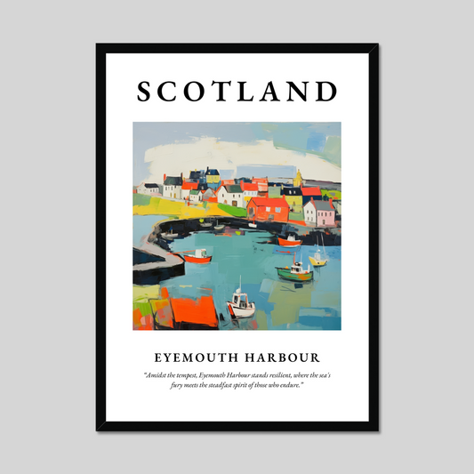 Poster of Eyemouth Harbour, Scotland.