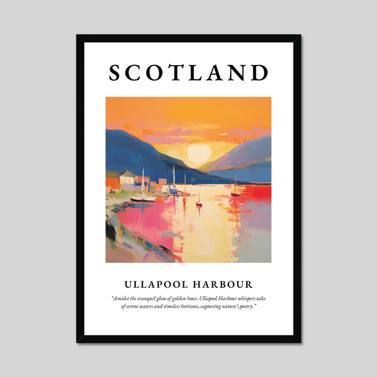 Poster of Ullapool Harbour, Scotland.