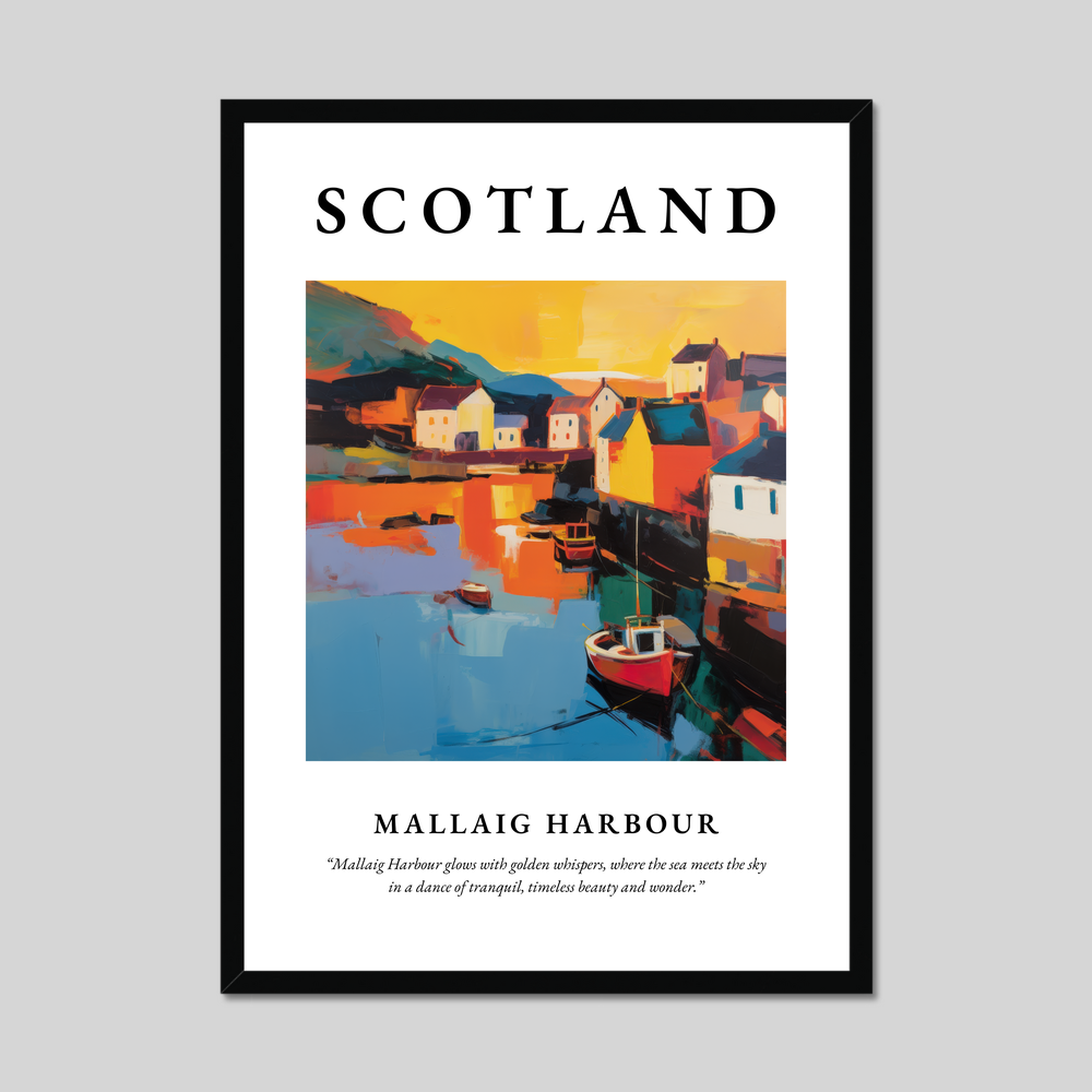 Poster of Mallaig Harbour, Scotland.