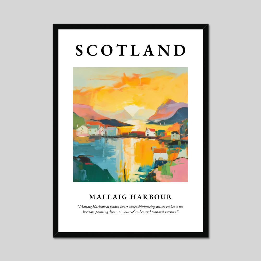 Poster of Mallaig Harbour, Scotland.