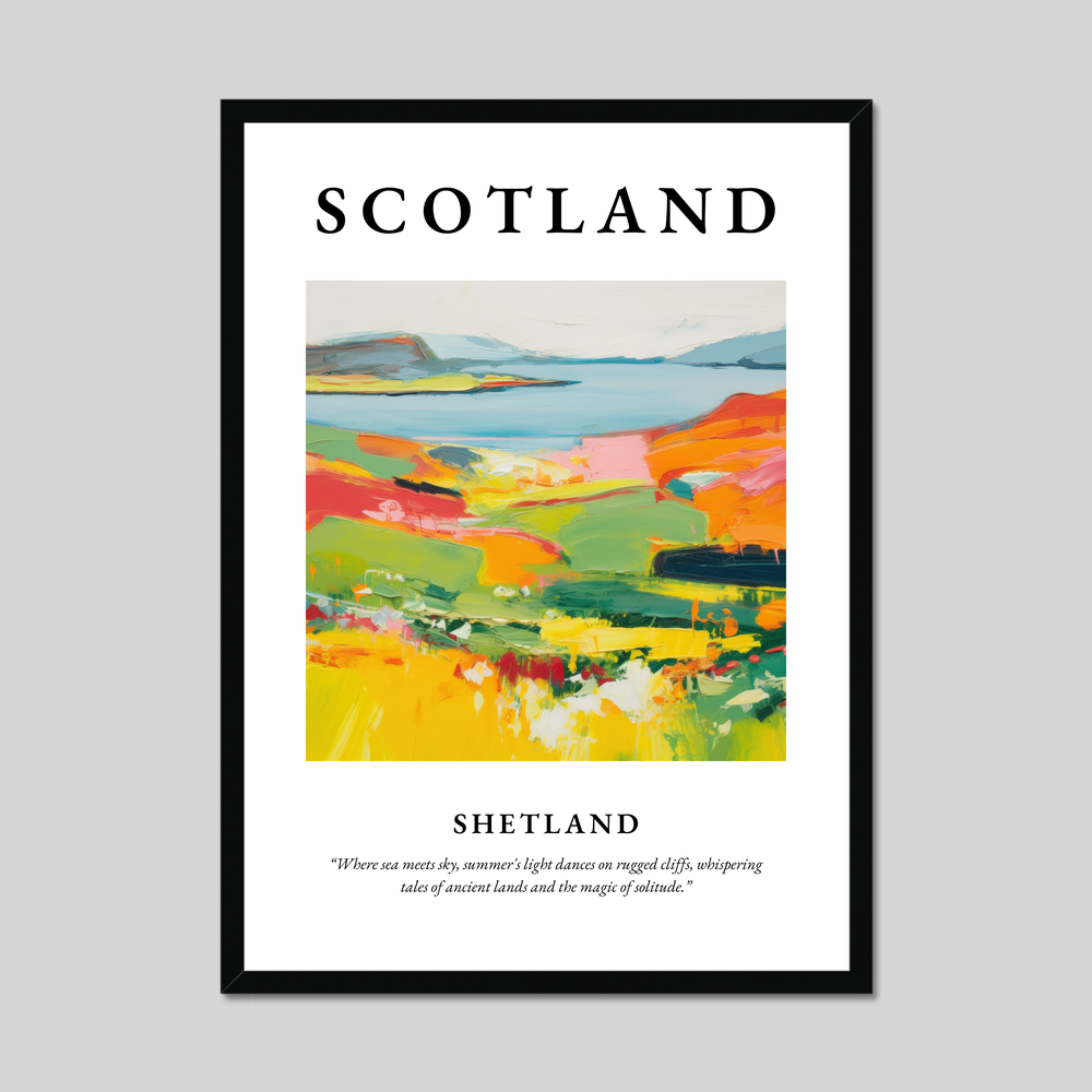 Poster of Shetland, Scotland.