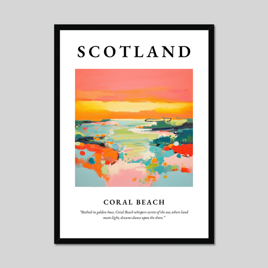 Poster of Coral Beach, Scotland.