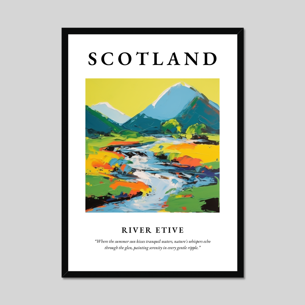 Poster of River Etive, Scotland.