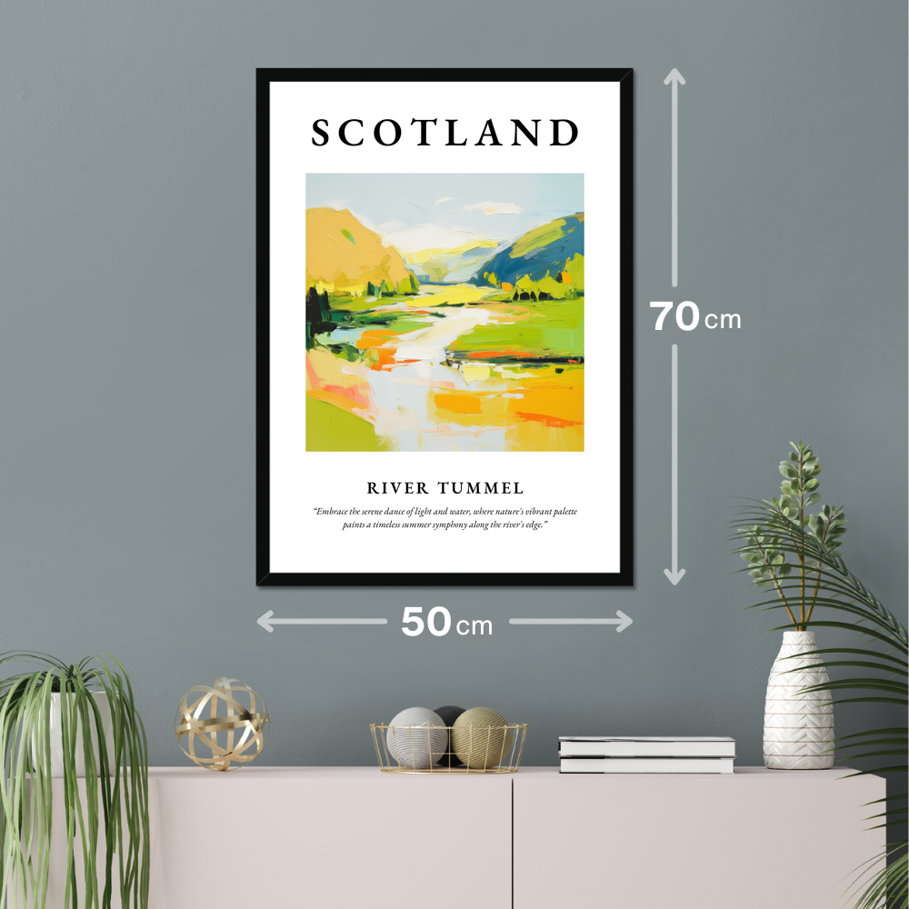 Poster of River Tummel hanging on a wall