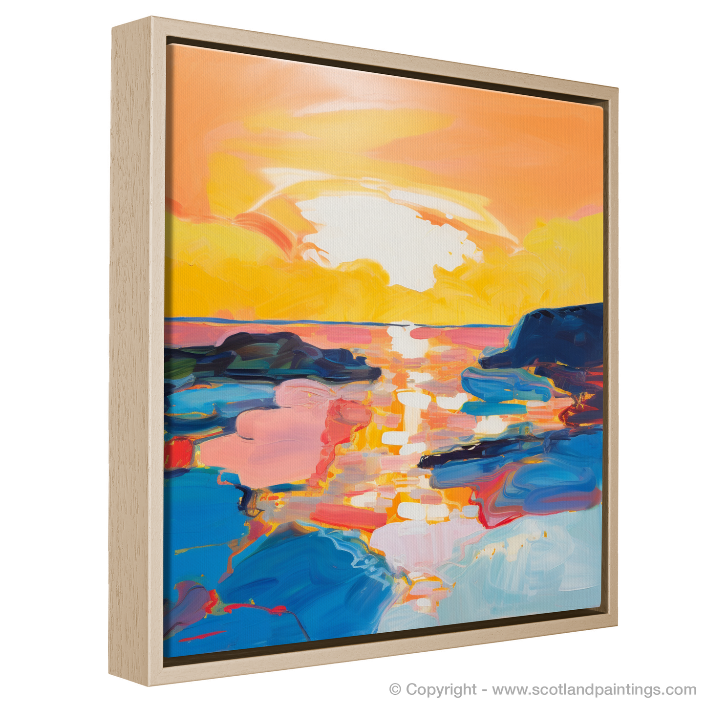 Golden Hour Tapestry: An Abstract Ode to Largo Bay