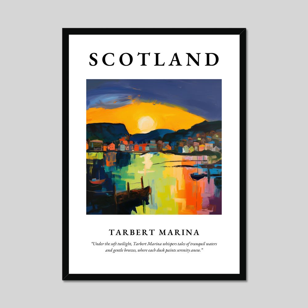 Poster of Tarbert Marina, Scotland.