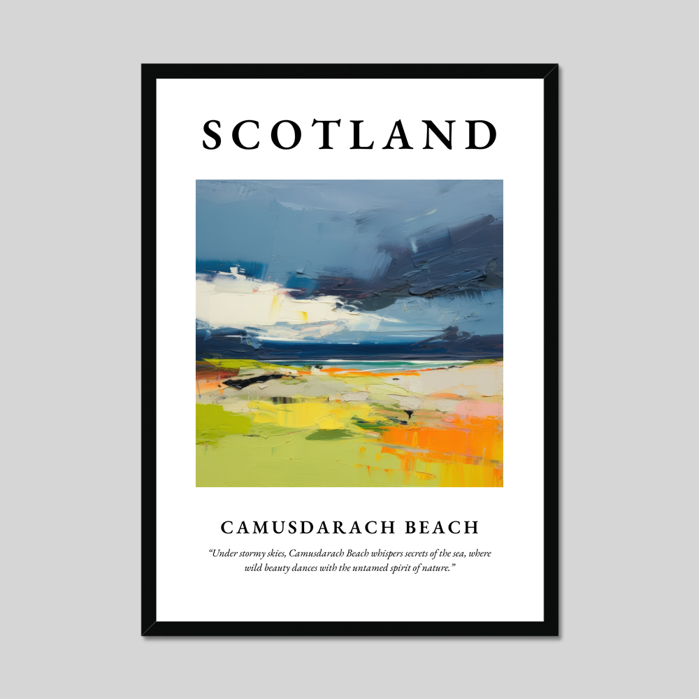 Poster of Camusdarach Beach, Scotland.