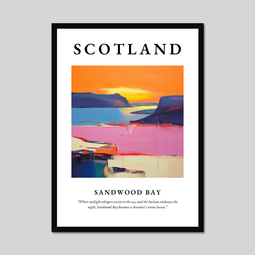 Poster of Sandwood Bay, Scotland.