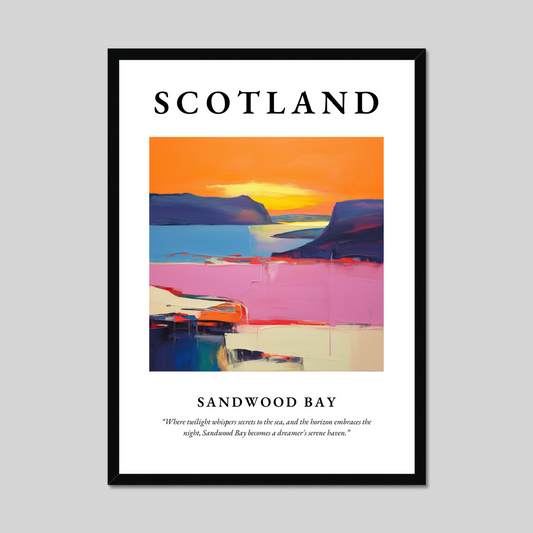 Poster of Sandwood Bay, Scotland.