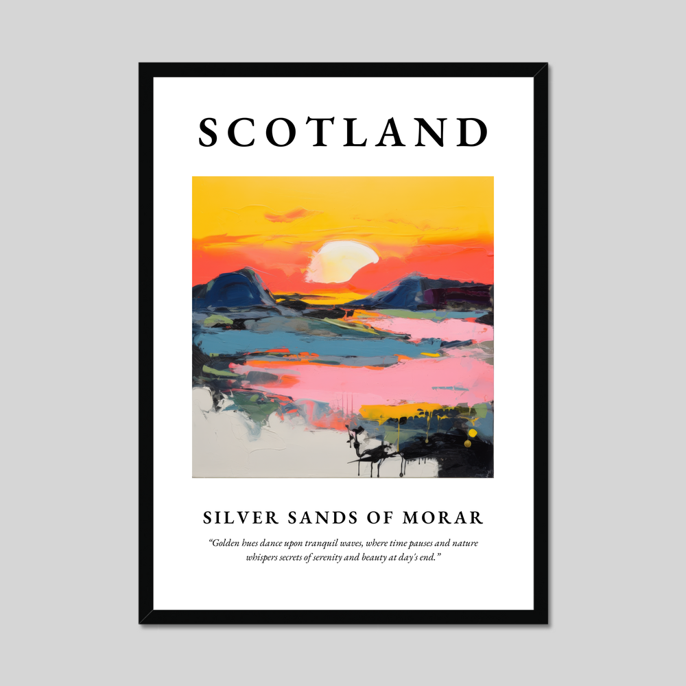 Poster of Silver Sands of Morar, Scotland.