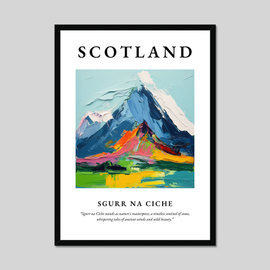 Poster of Sgurr na Ciche, Scotland.