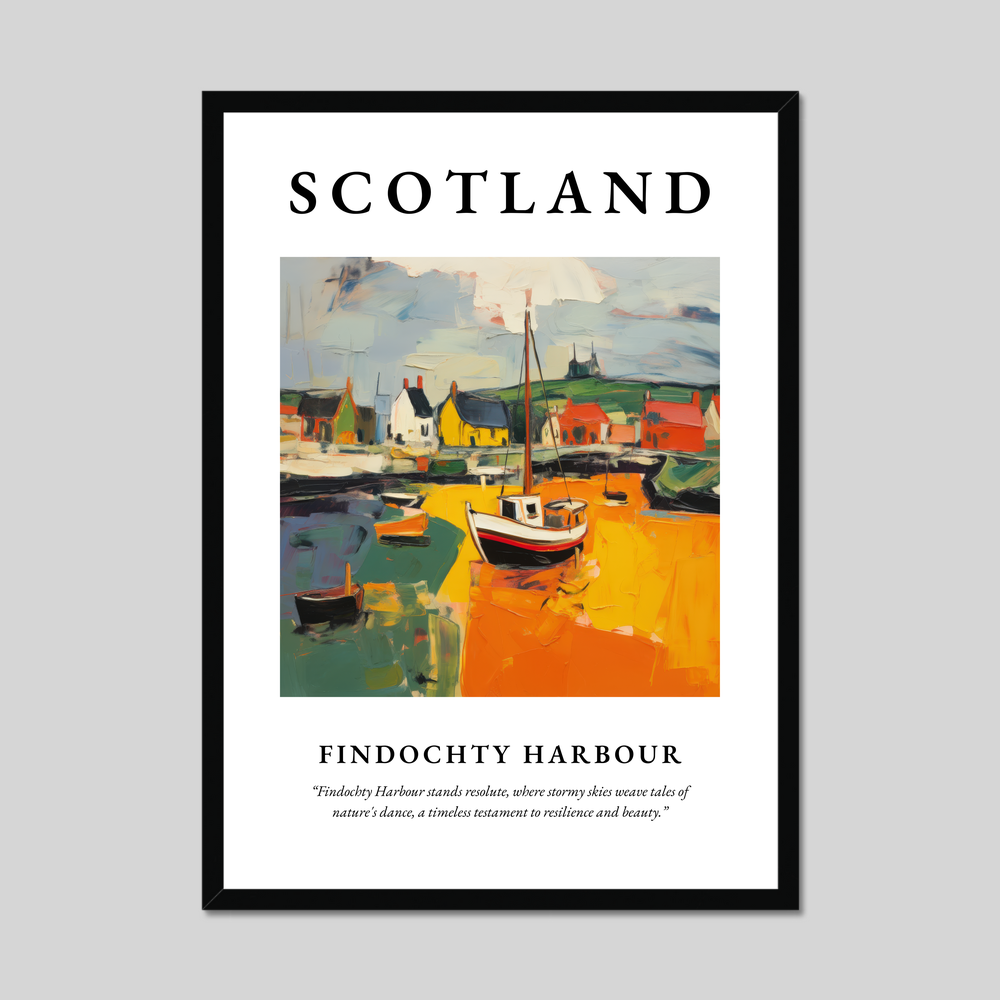 Poster of Findochty Harbour, Scotland.