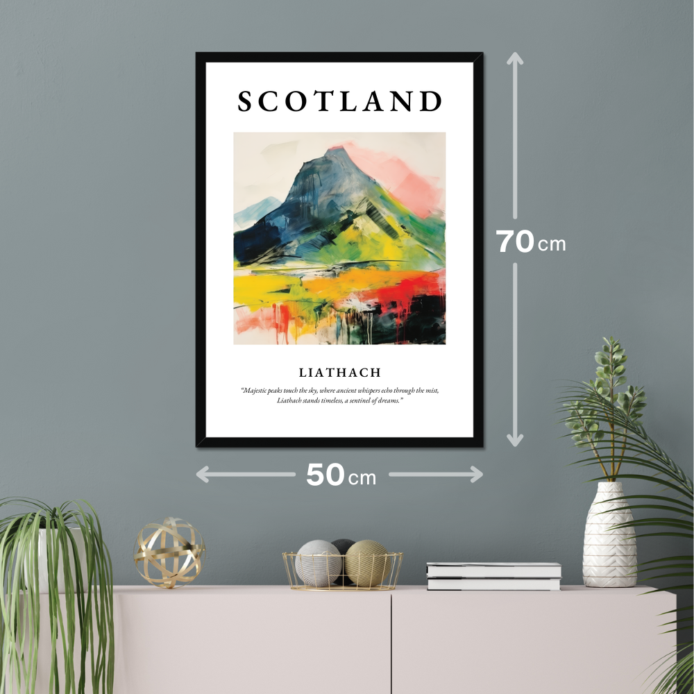 Poster of Liathach hanging on a wall