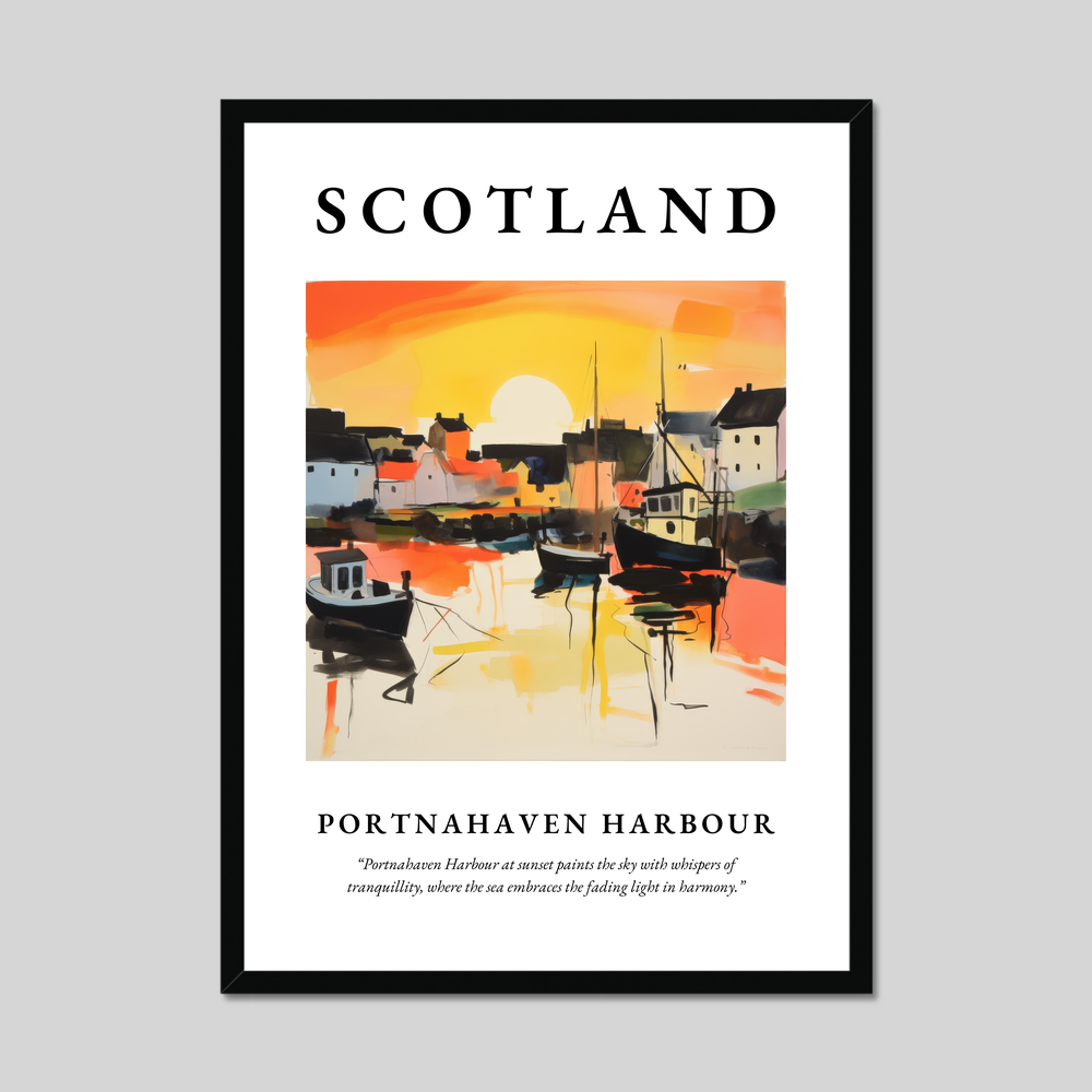 Poster of Portnahaven Harbour, Scotland.