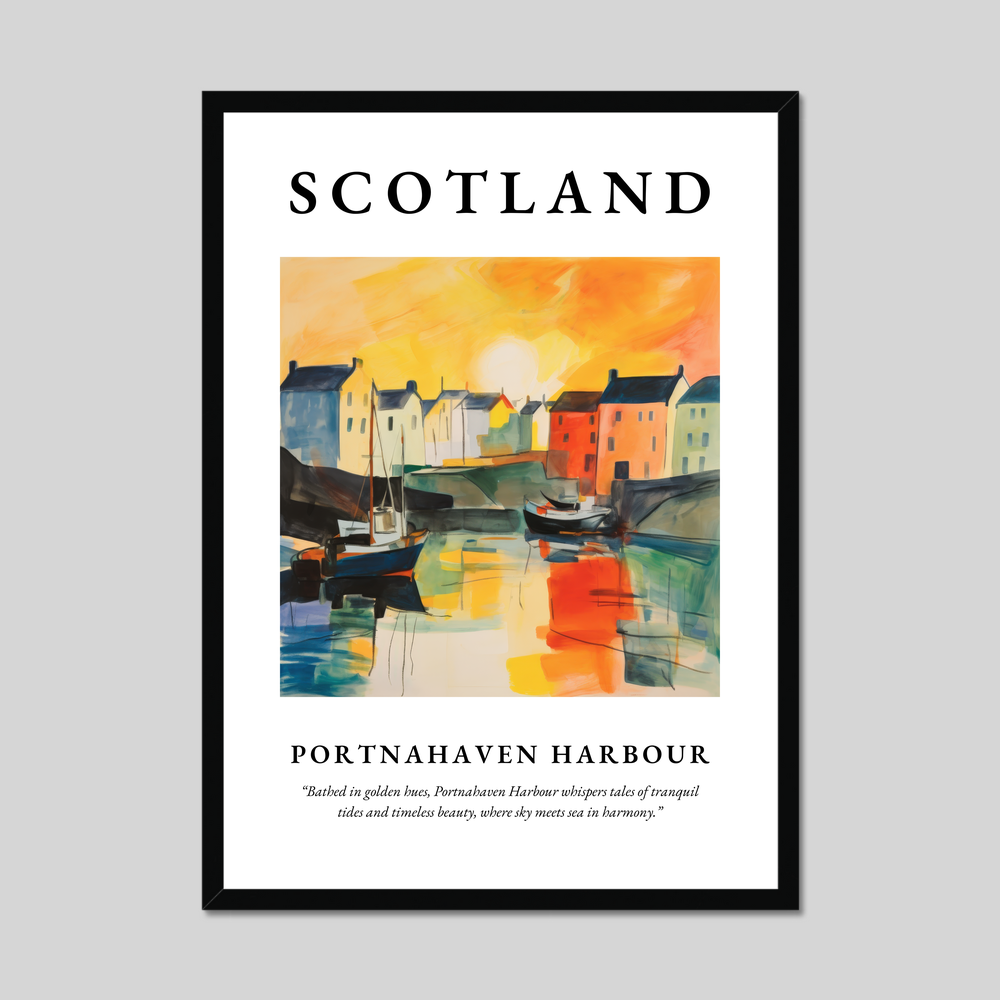 Poster of Portnahaven Harbour, Scotland.