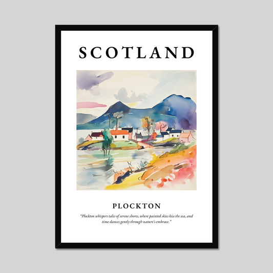 Poster of Plockton, Scotland.