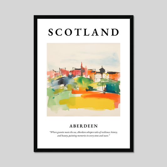 Poster of Aberdeen, Scotland.