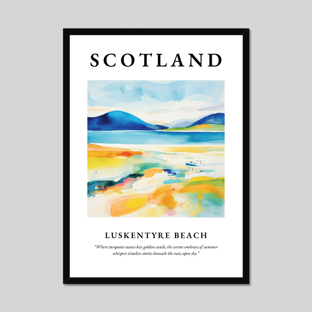 Poster of Luskentyre Beach, Scotland.