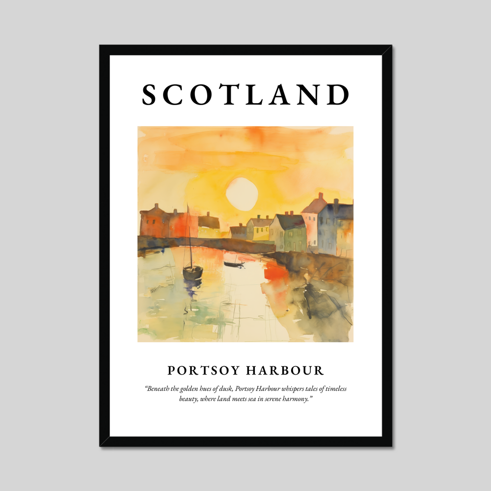 Poster of Portsoy Harbour, Scotland.