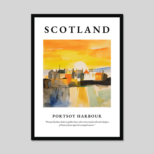 Poster of Portsoy Harbour, Scotland.