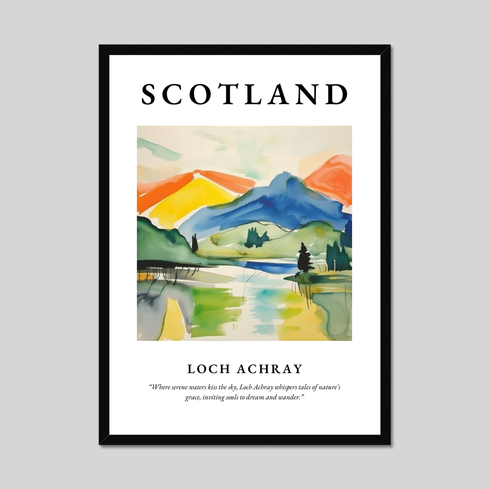 Poster of Loch Achray, Scotland.