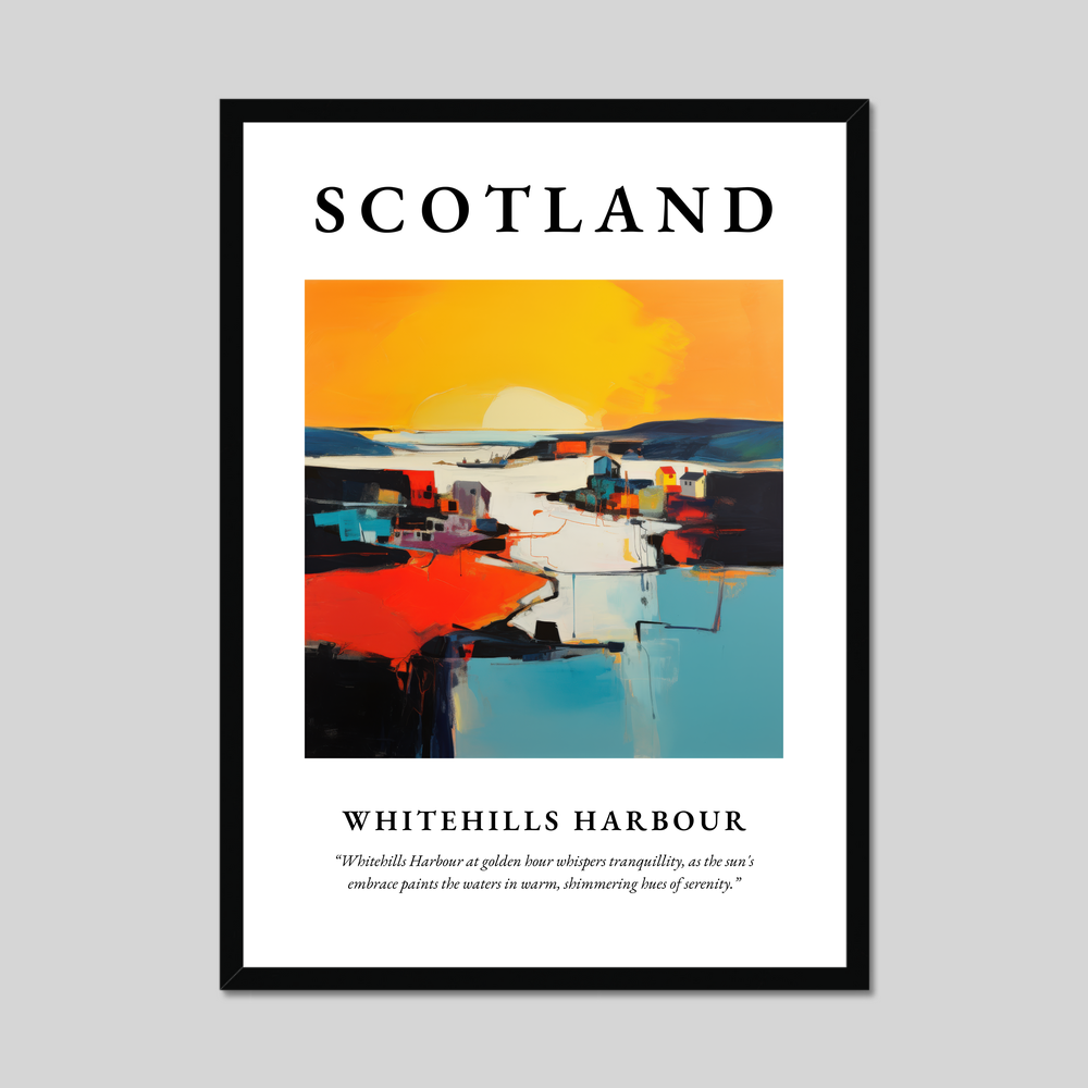 Poster of Whitehills Harbour, Scotland.