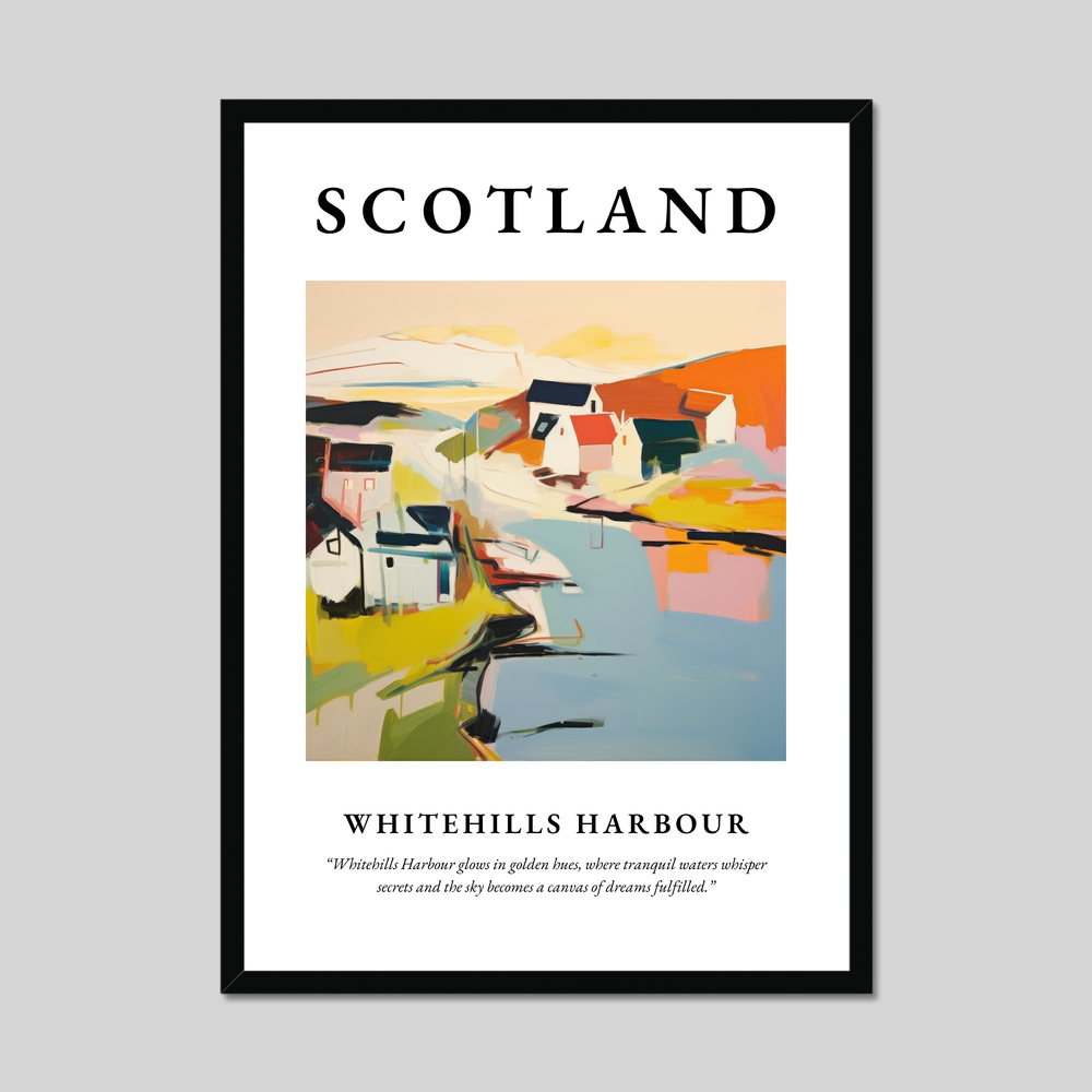 Poster of Whitehills Harbour, Scotland.