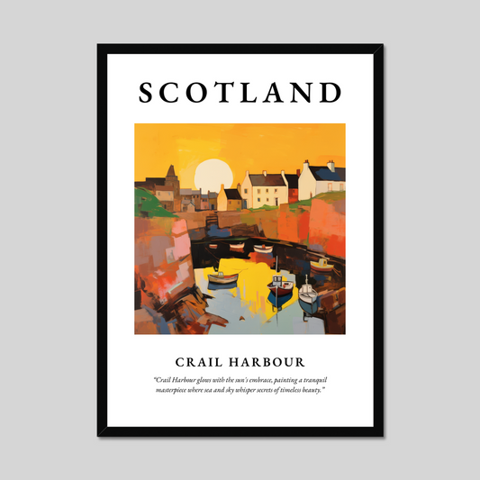 Poster of Crail Harbour, Scotland.