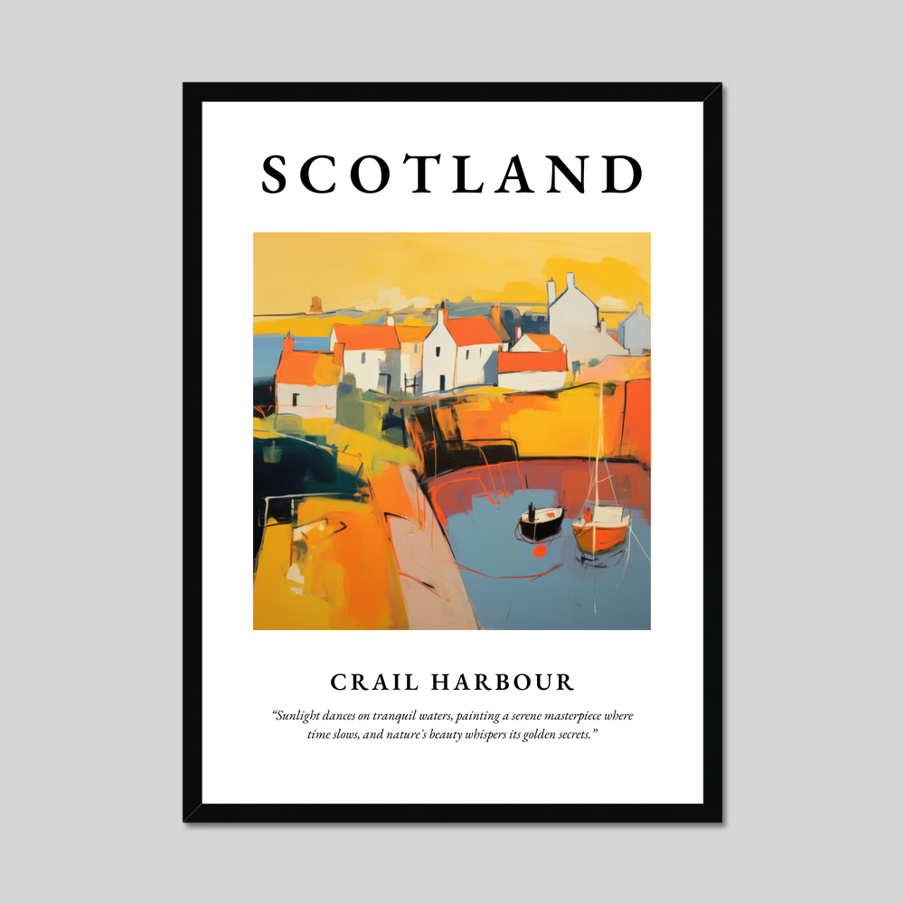 Poster of Crail Harbour, Scotland.