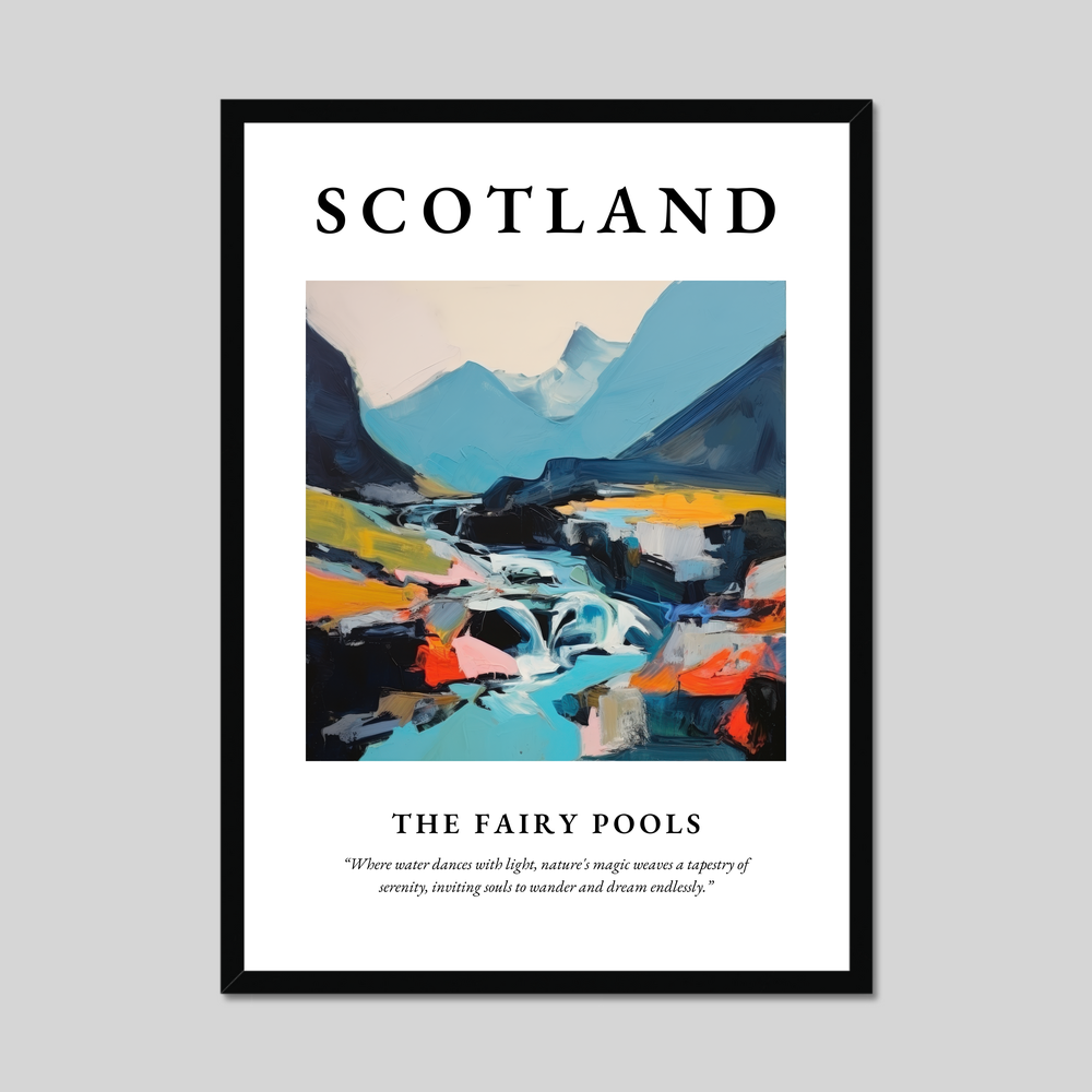 Poster of The Fairy Pools, Scotland.