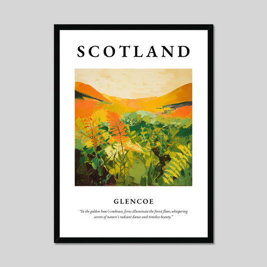 Poster of Glencoe, Scotland.