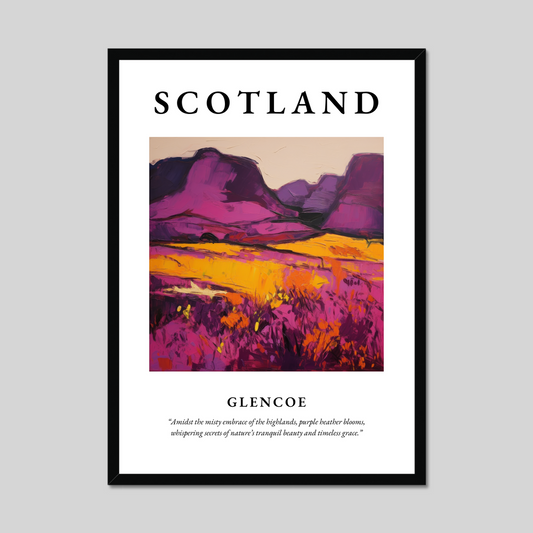 Poster of Glencoe, Scotland.