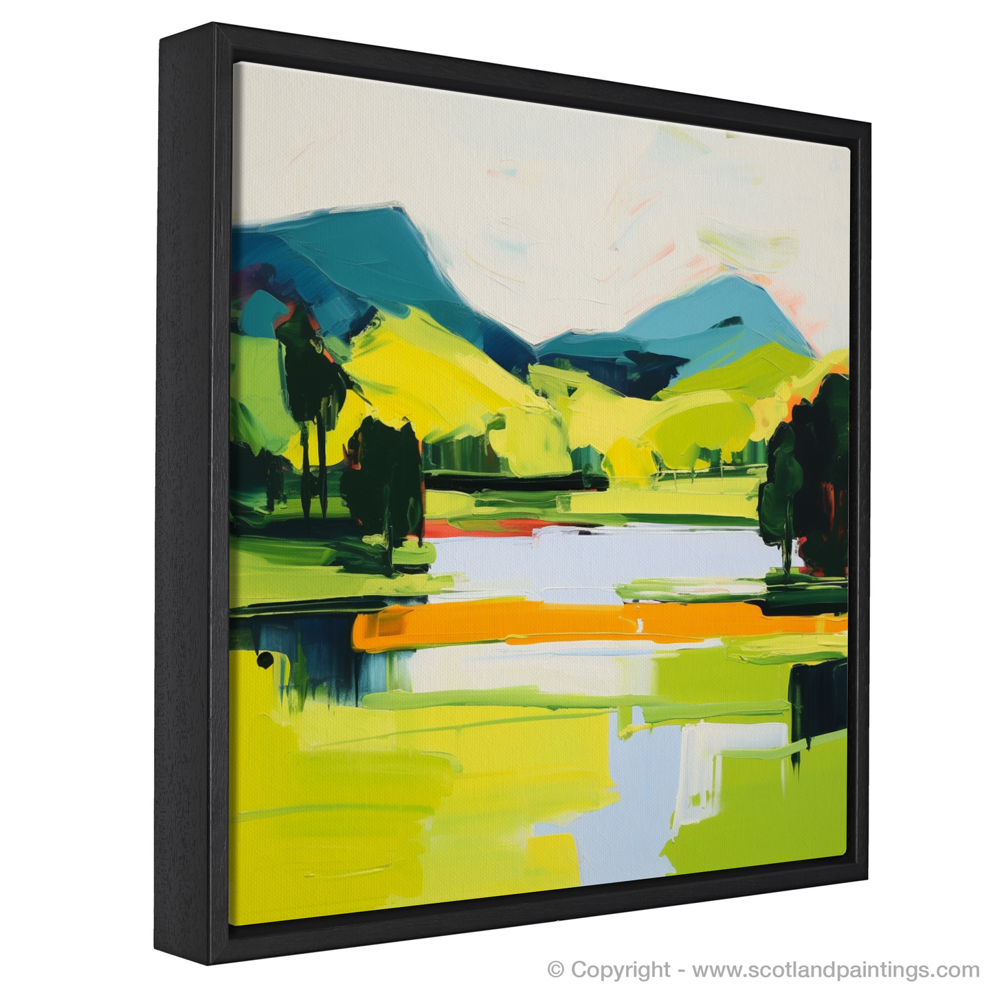 Summer Abstract: Loch Faskally in Vibrant Hues