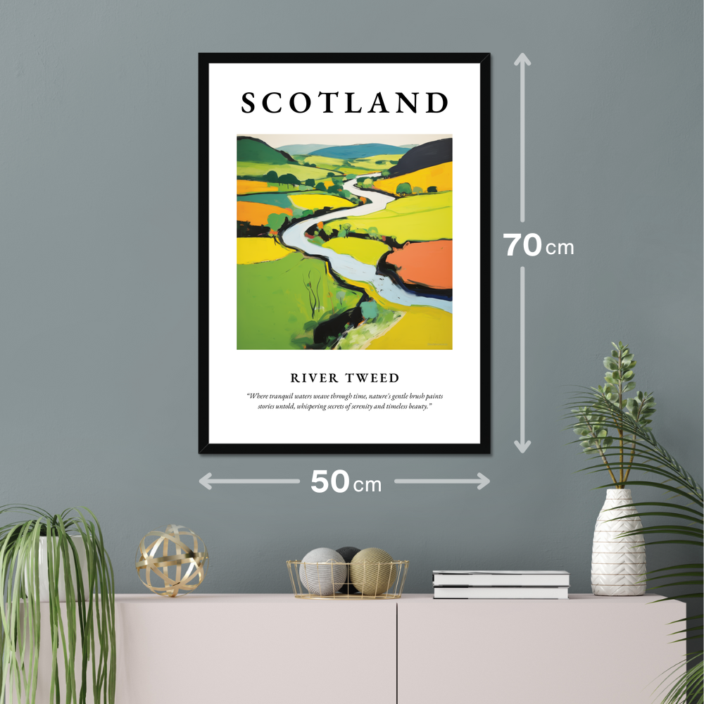 Poster of River Tweed hanging on a wall