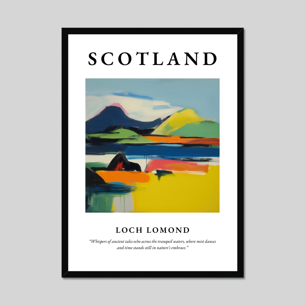 Poster of Loch Lomond, Scotland.