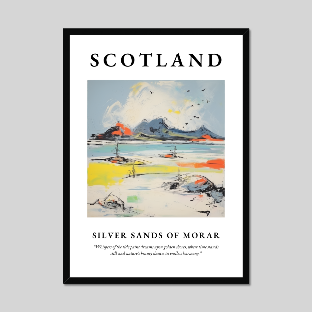 Poster of Silver Sands of Morar, Scotland.