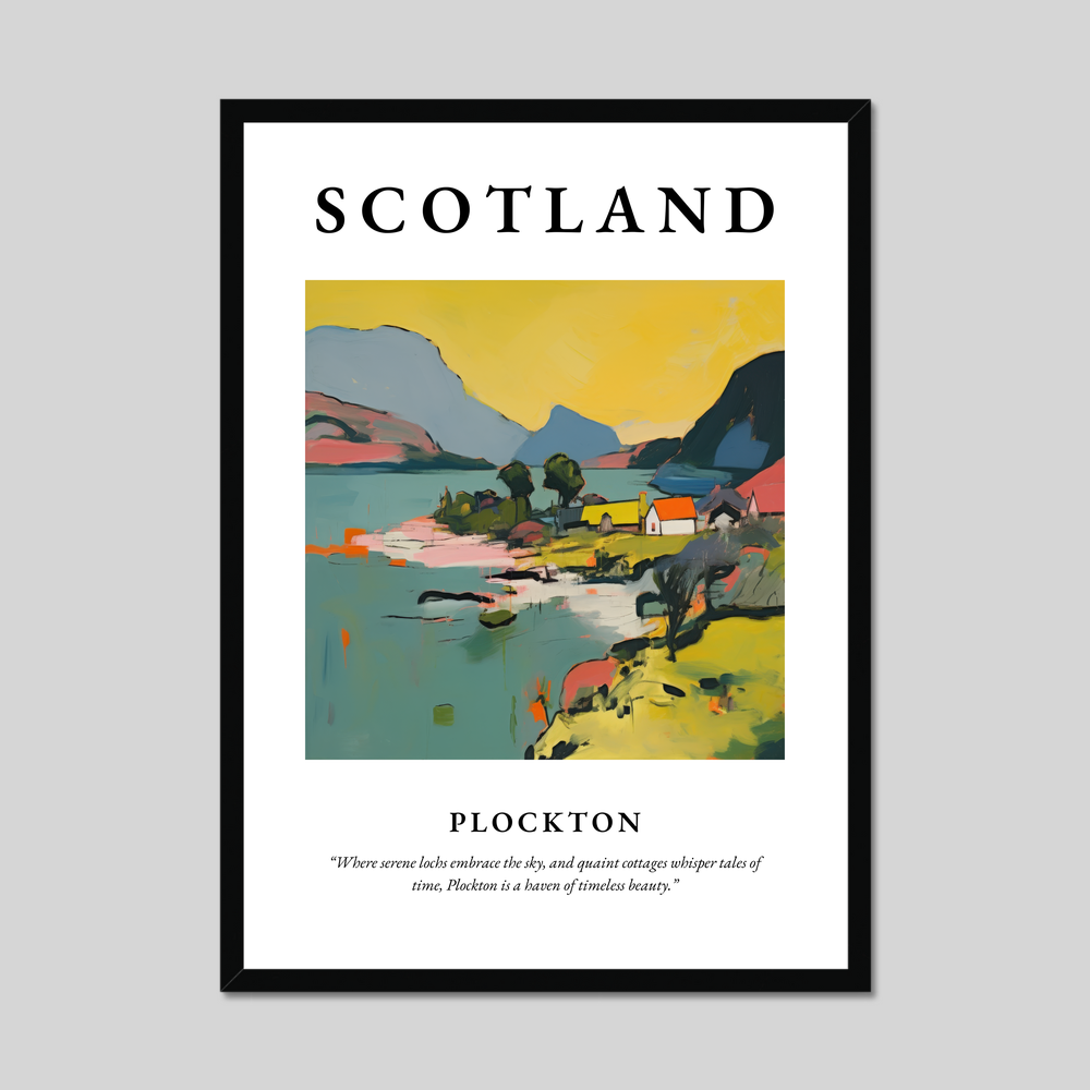 Poster of Plockton, Scotland.