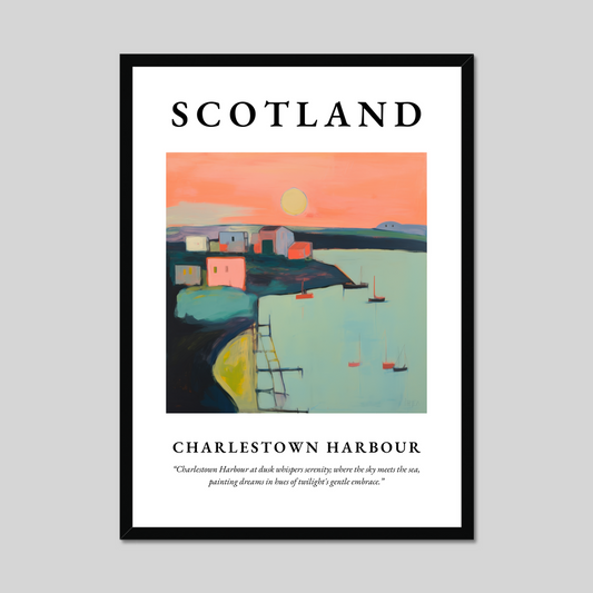 Poster of Charlestown Harbour, Scotland.