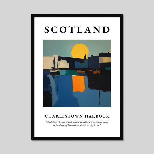 Poster of Charlestown Harbour, Scotland.