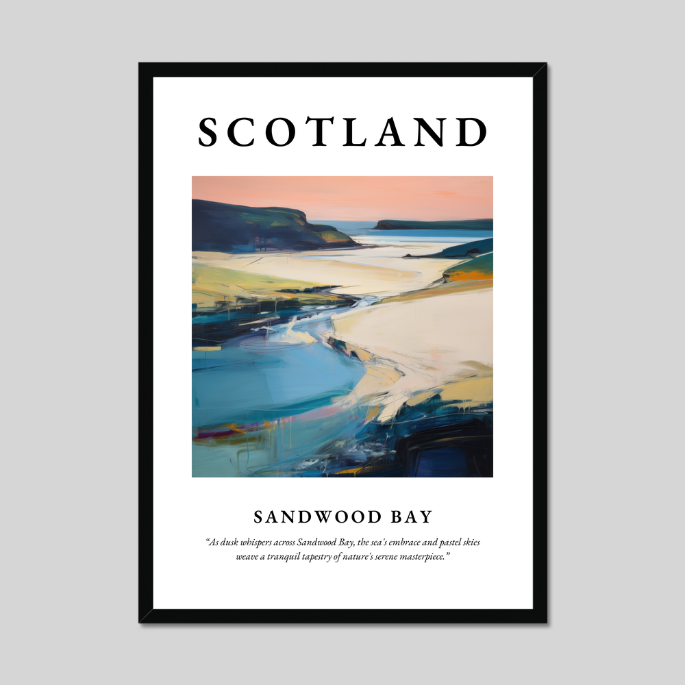 Poster of Sandwood Bay, Scotland.