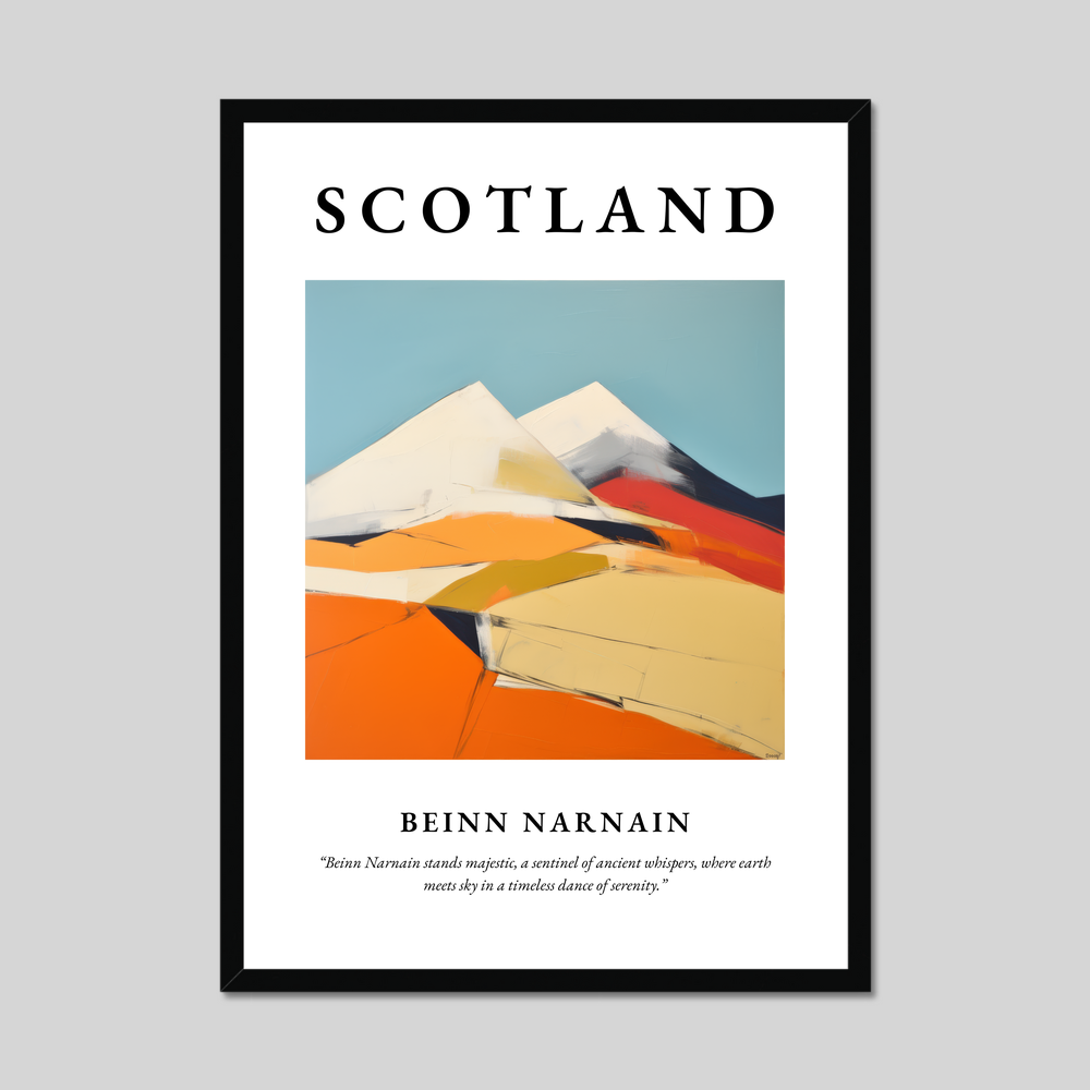 Poster of Beinn Narnain, Scotland.