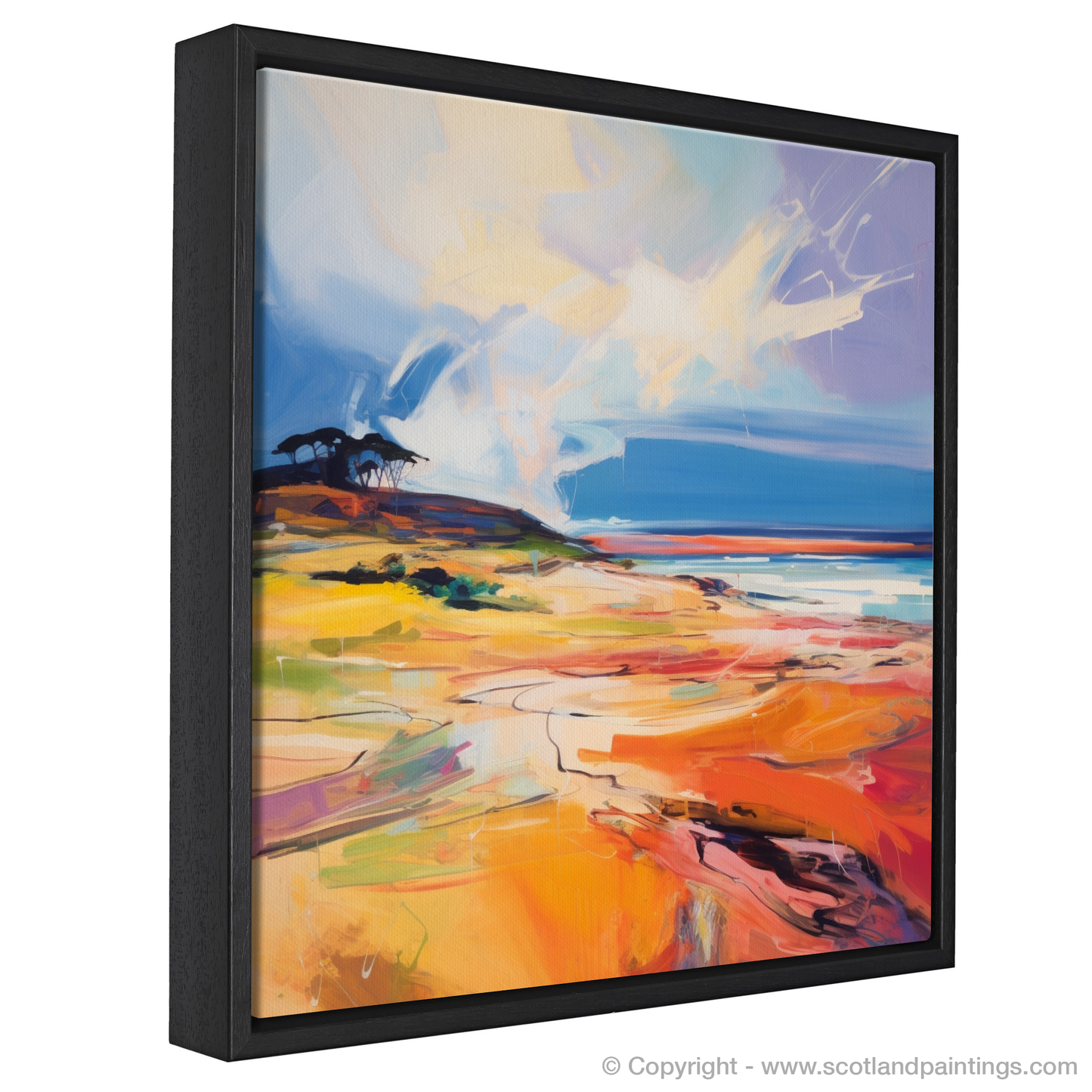 Gullane Sands Reimagined: An Abstract Expressionist Journey