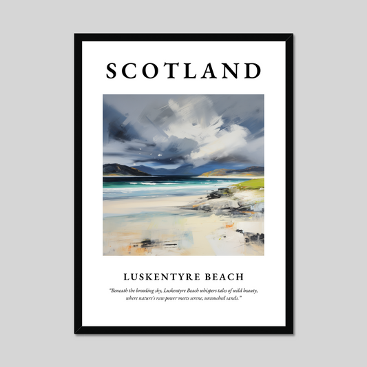 Poster of Luskentyre Beach, Scotland.