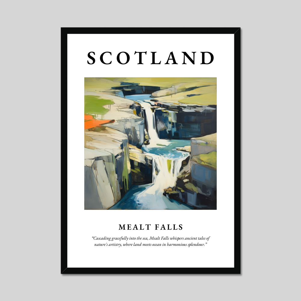 Poster of Mealt Falls, Scotland.