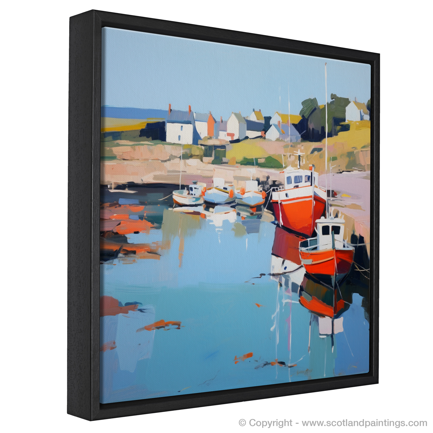 Serene Reflections of Port Ellen Harbour