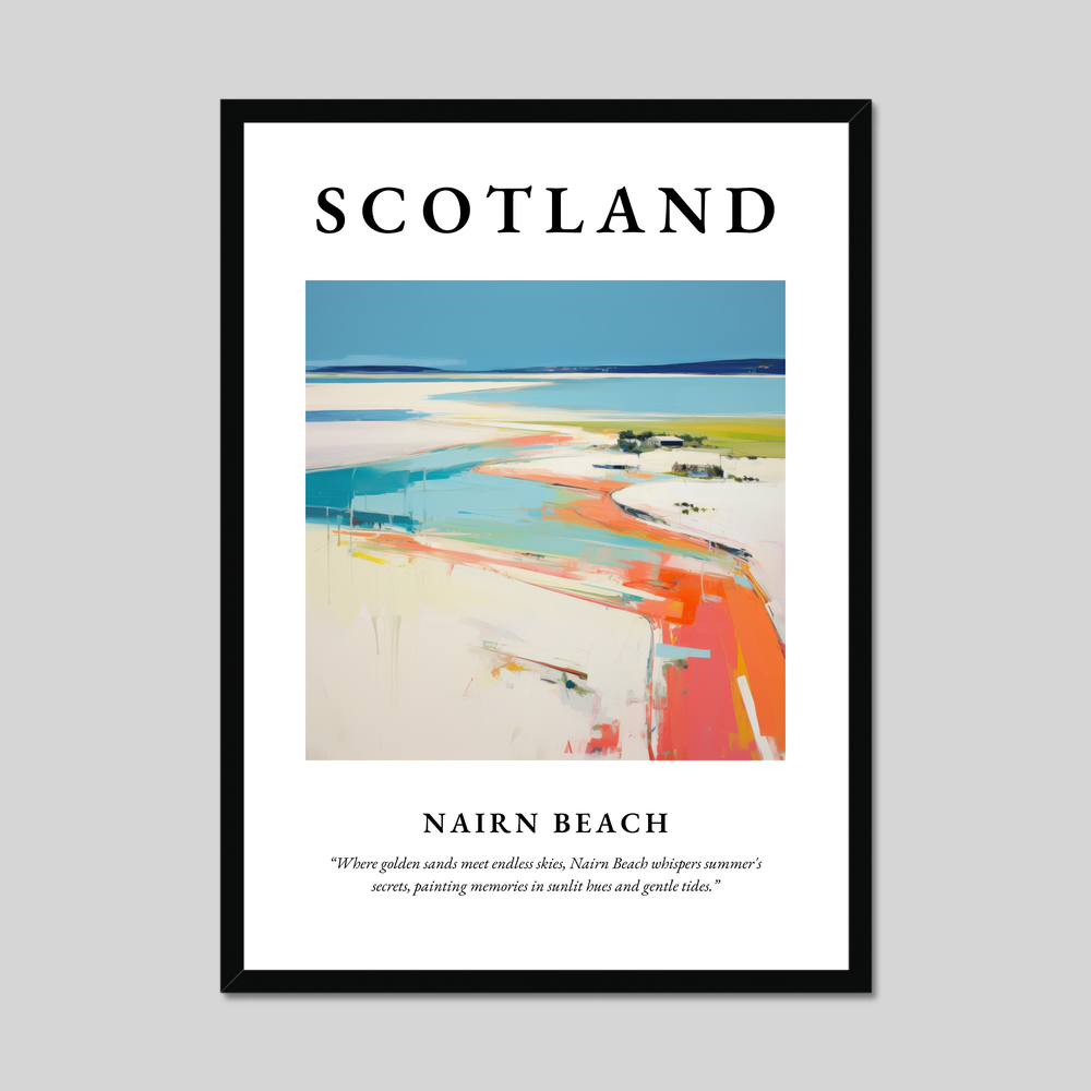 Poster of Nairn Beach, Scotland.