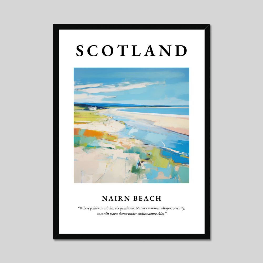 Poster of Nairn Beach, Scotland.