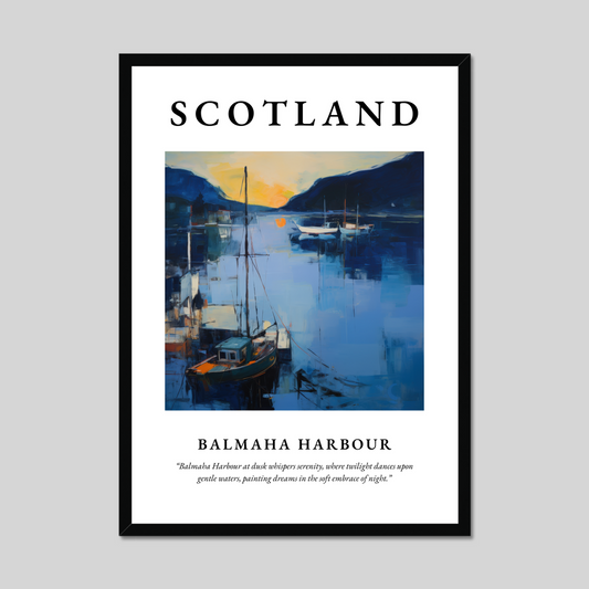 Poster of Balmaha Harbour, Scotland.